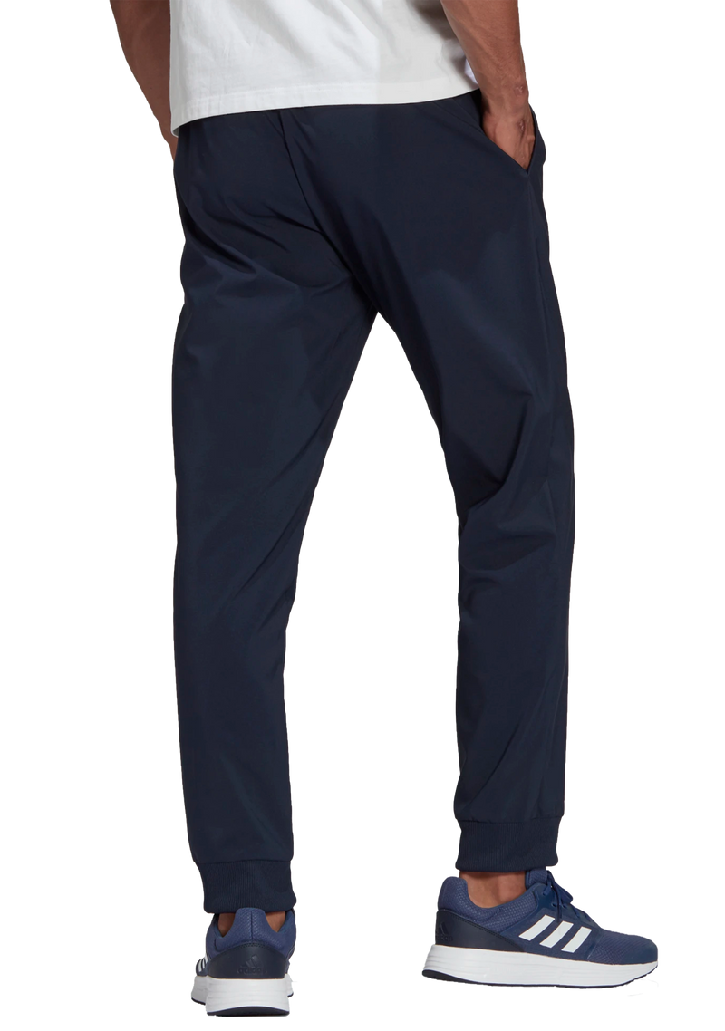 Adidas Mens Aeroready Essentials Stanford Tapered Cuff Embroidered Small Logo Pants Navy <br> GK8894