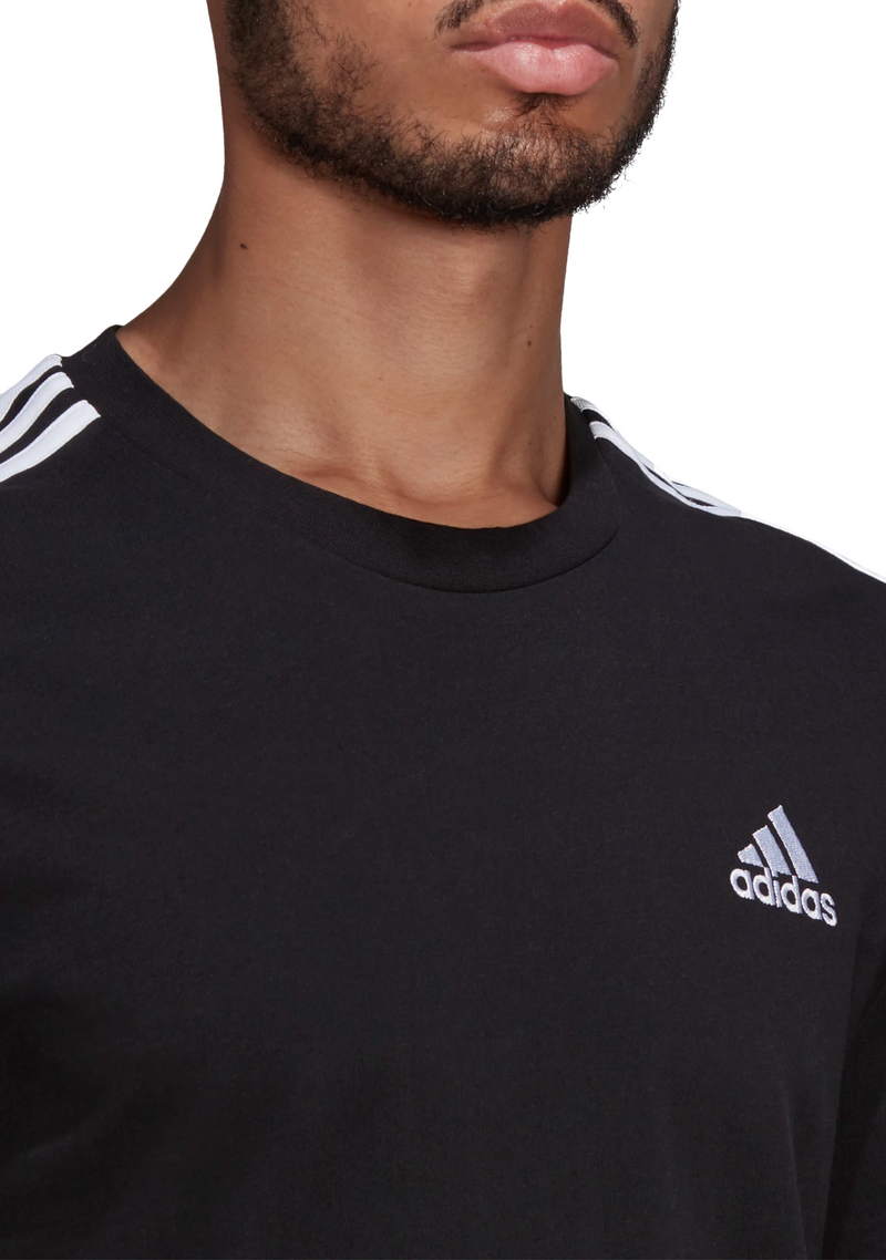 Adidas Mens Essentials 3 Stripes Tee <br> GL3732