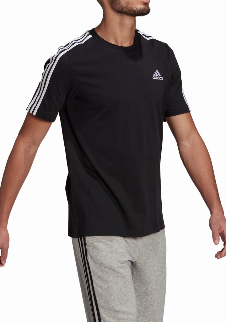 Adidas Men’s Essentials 3 Stripes Tee