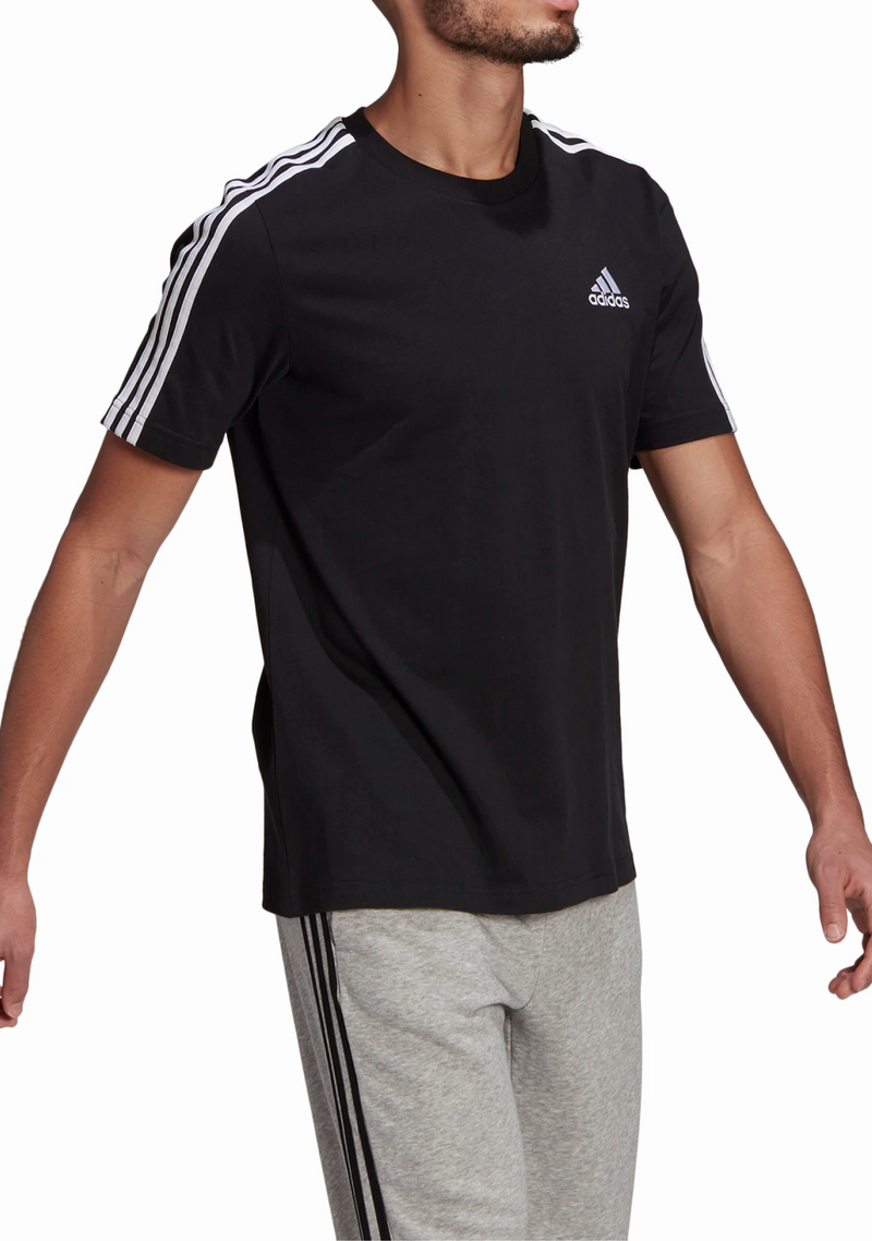 Adidas Mens Essentials 3 Stripes Tee <br> GL3732