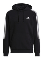 Adidas Mens Essentials Fleece Cut 3 Stripes Hoodie <br> GK9581