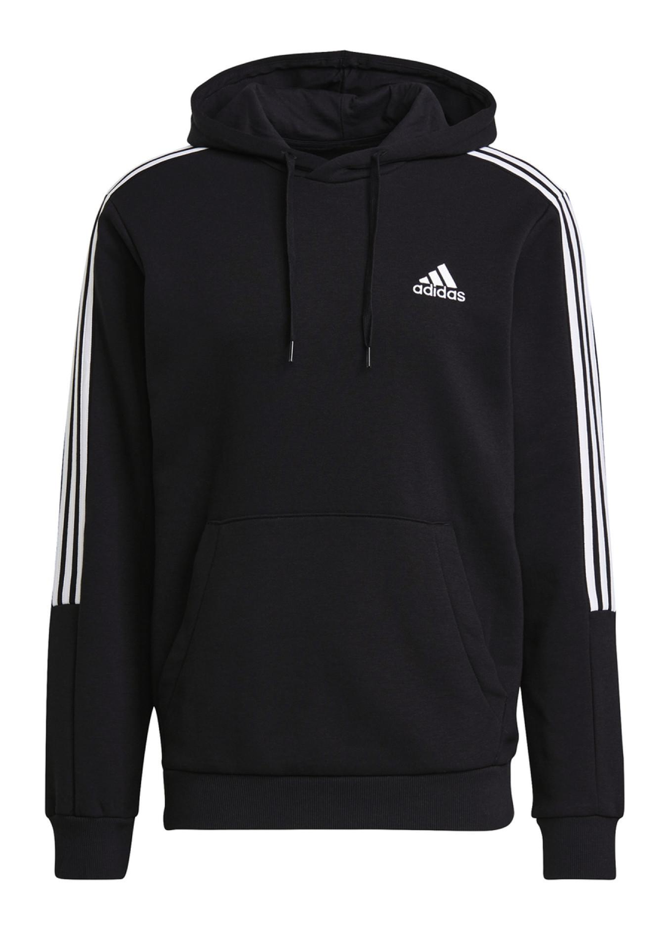 Adidas hoodie striped deals sleeves