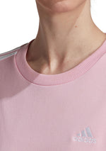 Adidas Womens 3 S Fleece Sweatshirt <BR> HM1932