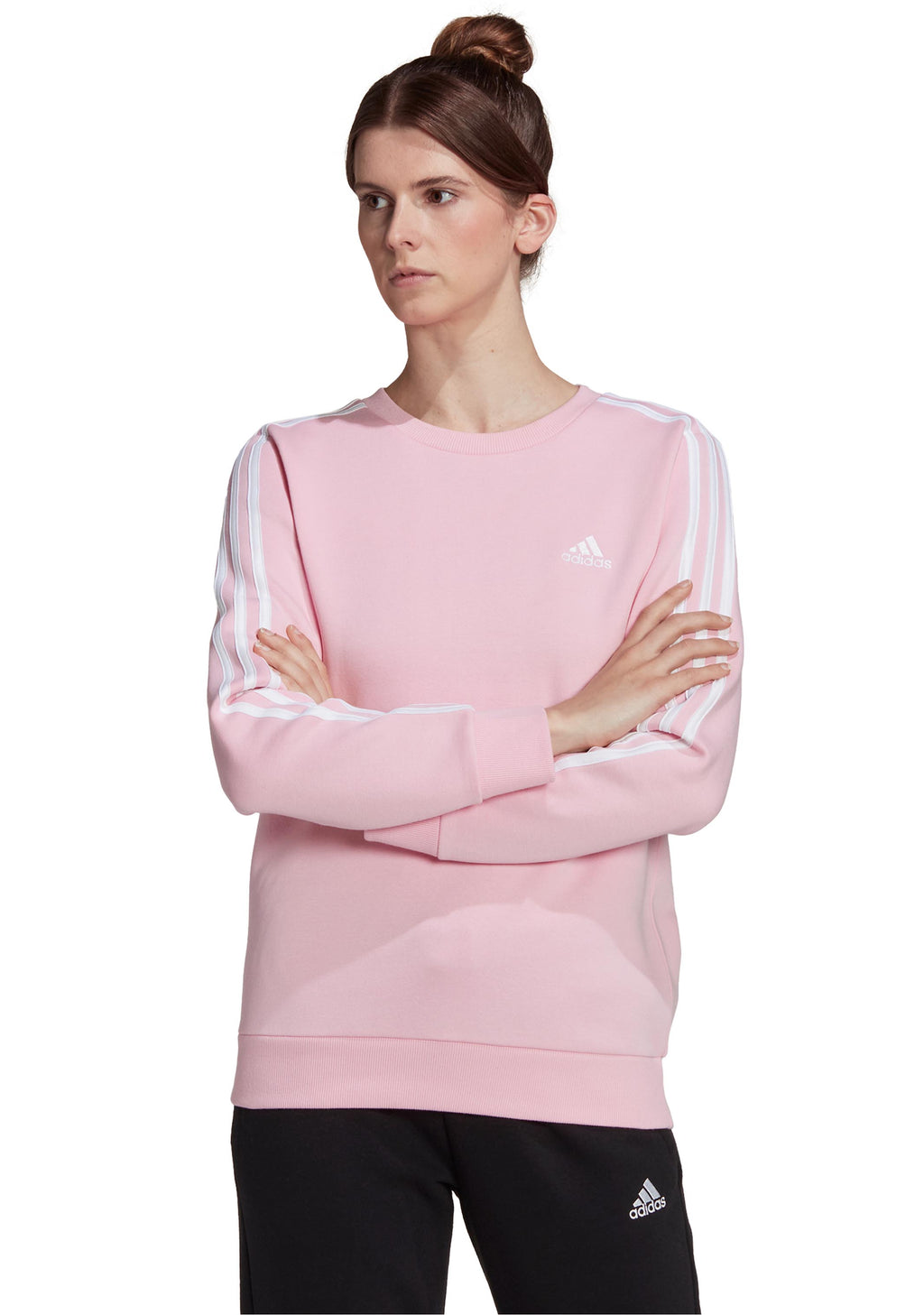 Pink adidas outlet crewneck sweatshirt