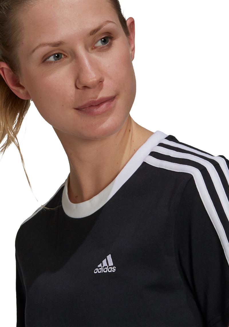 Adidas Womens Essentials 3-Stripes Tee <br> GS1379
