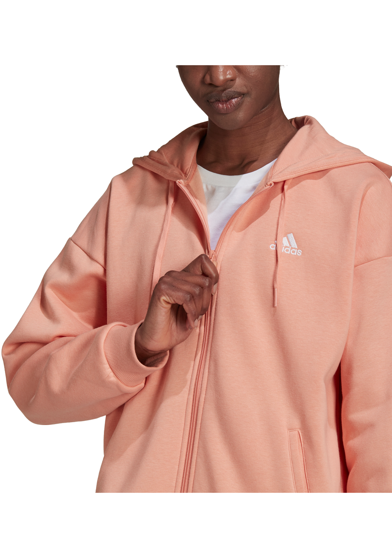 Adidas Womens Essentials Small Logo Full Zip Hoodie H10179 Jim