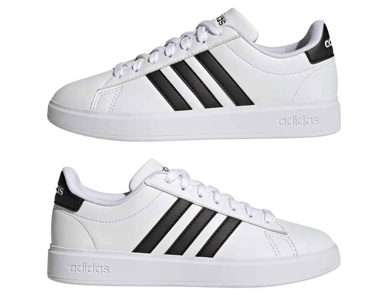 adidas Women's Grand Court 2.0 White Black Tennis Shoes