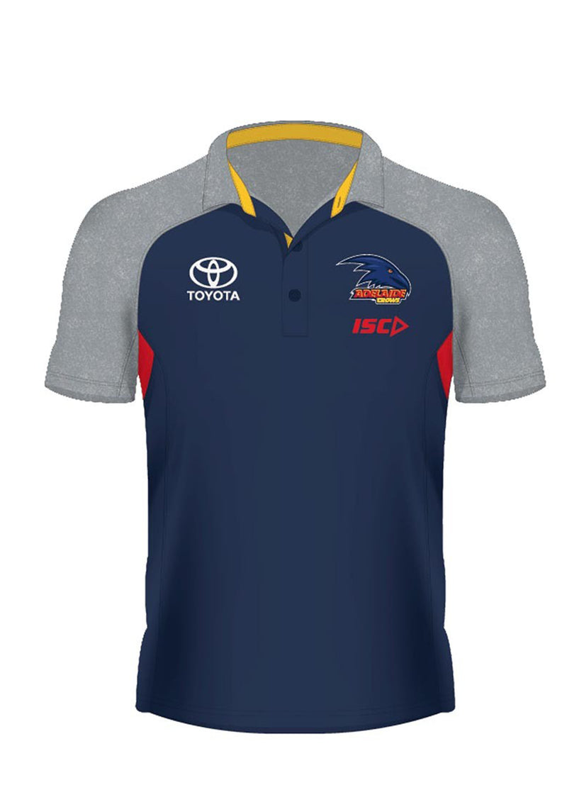 ISC Adelaide Crows 2018 Mens Alternate Media Polo <BR> AC18POL03M