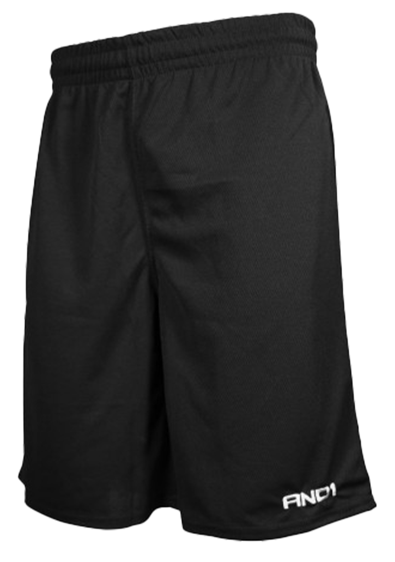 Mens AND1 No Sweat Basketball Shorts Black (Mens & Juniors) <br> 3056 001 BLK