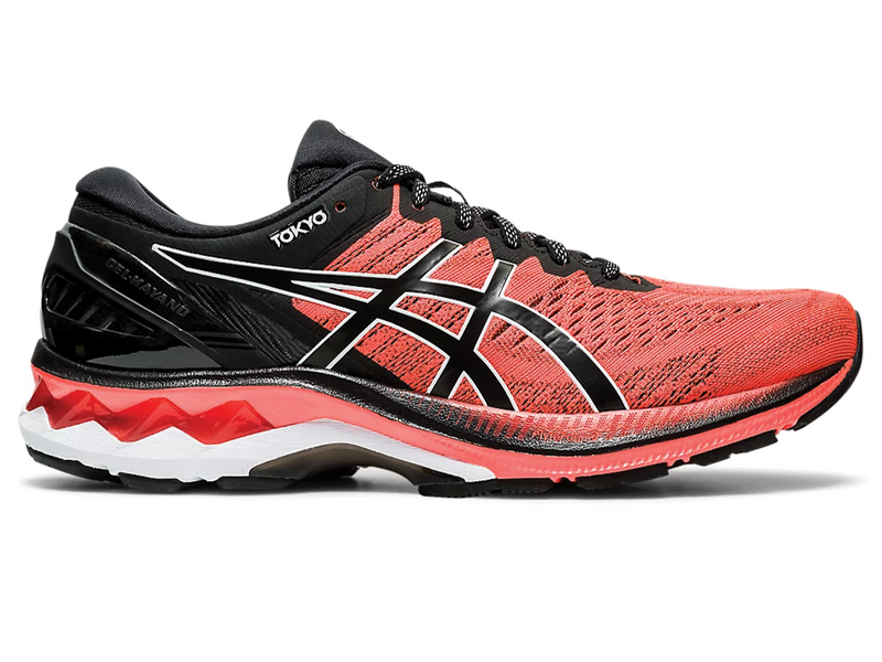 Asics Mens Gel Kayano 27 Tokyo Sunrise Red <br> 1011B077 600