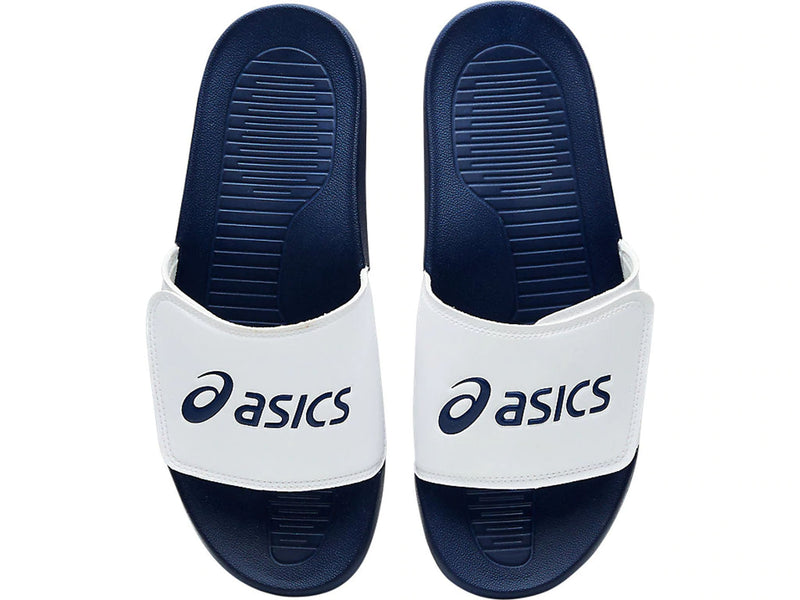 Asics Unisex Adjustable Slides AS002 White/Indigo <BR> 1173A005 100