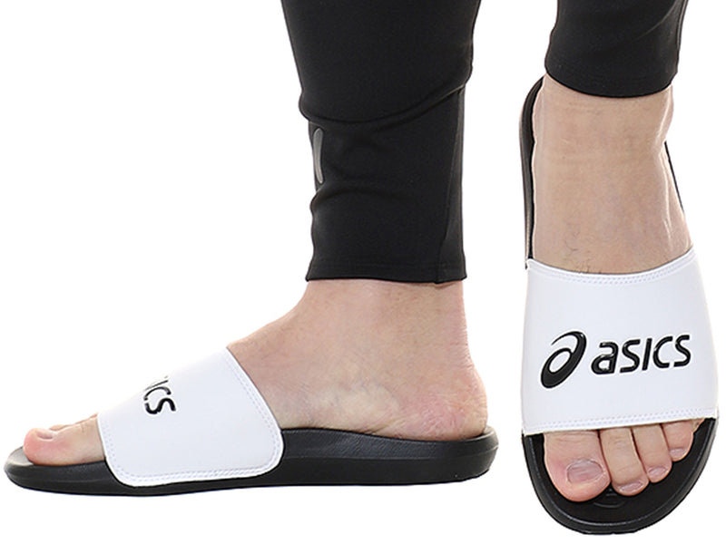 Asics Unisex Slides AS003 White/Black <BR> 1173A006 101