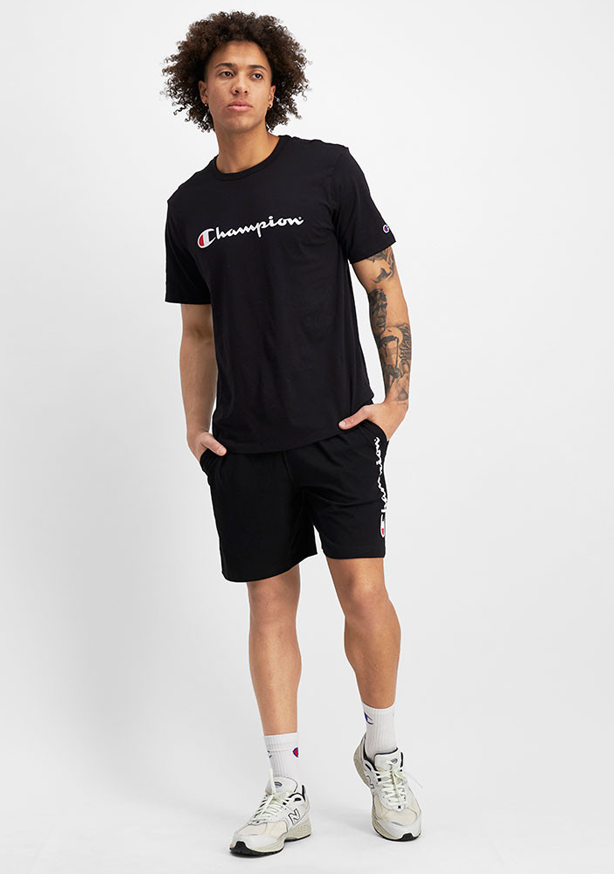 Champion Men’s Script Jersey Short Black