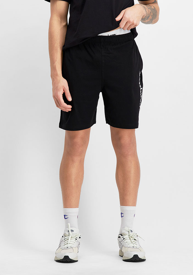 Champion Mens Script Jersey Short AXRWN BLK Jim Kidd Sports