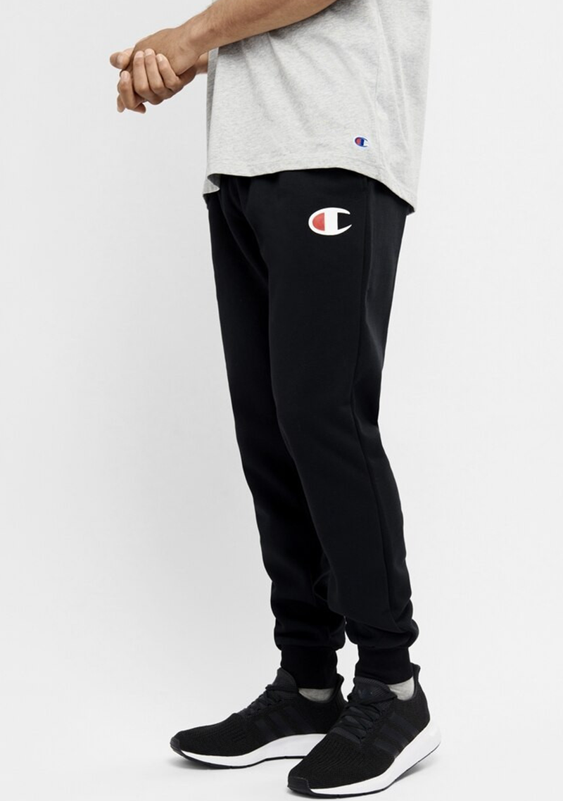 Grey champion sweatpants with logo all over online