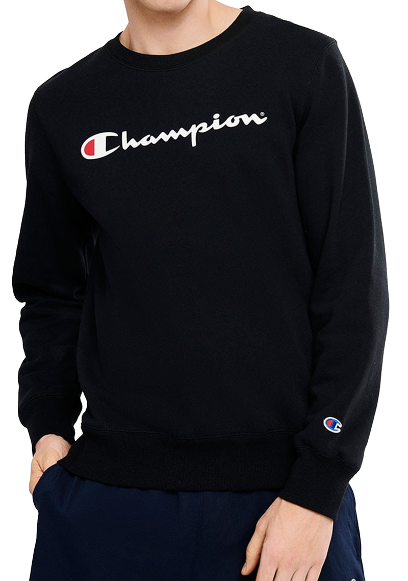 Champion Mens Script Crew Black <br> AY77N BLK