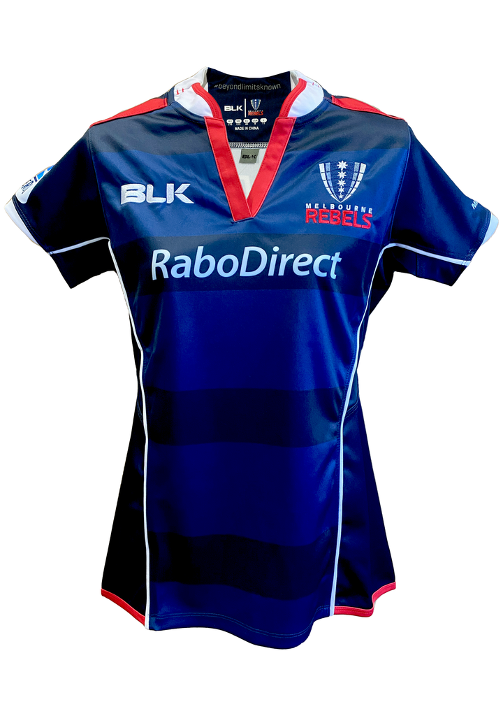 BLK Womens Melbourne Rebels Replica Jersey Away 2015 <br> MRJR323NVY