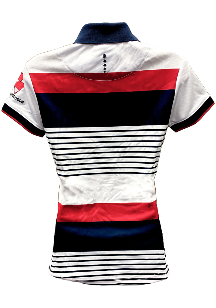 BLK Melbourne Rebels Media Polo Womens <br> MRPO314WHT14