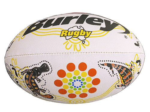 Burley Jim Kidd Sports Indigenous Rugby Ball