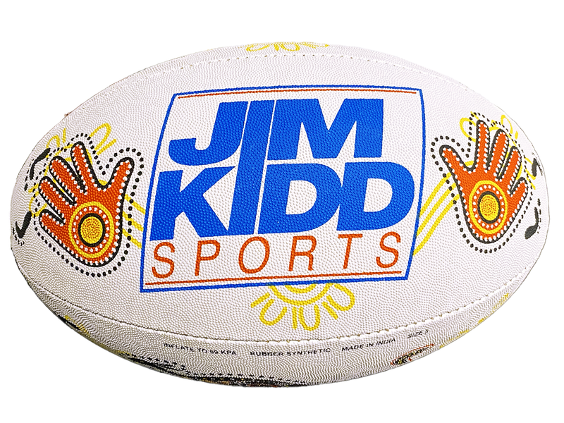 Burley Jim Kidd Sports Indigenous Rugby Ball