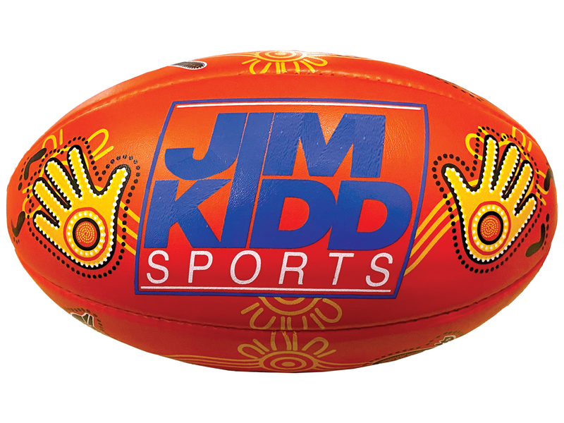 Burley Jim Kidd Sports Soft Touch Indigenous Football Red