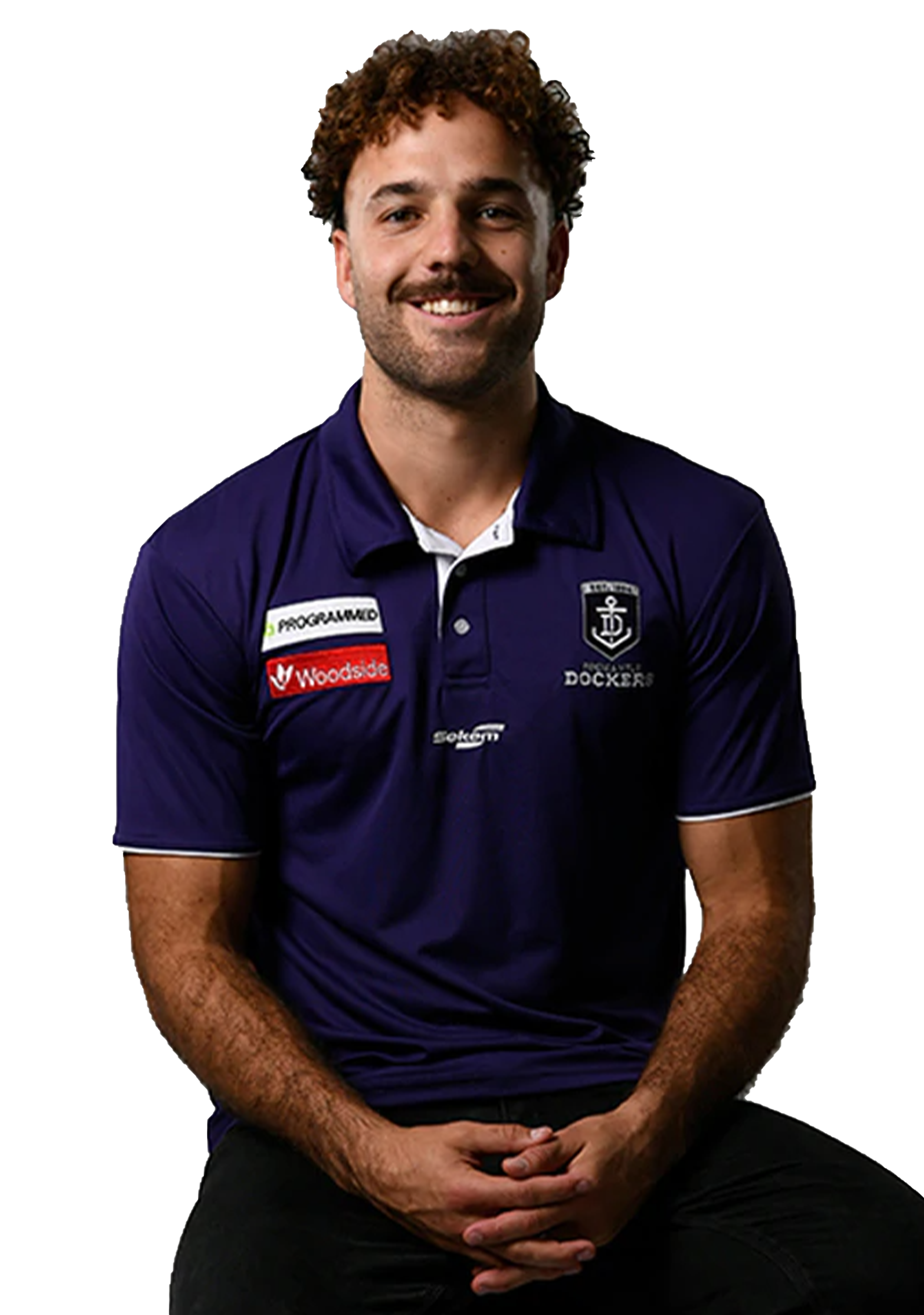 Burley Sekem Mens Fremantle Dockers Player Polo Shirt <br> 91F011M