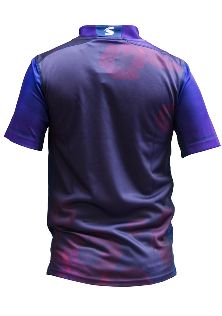 Castore Mens Melbourne Storm Anzac Replica Jersey <br> TM0249 PURPLE