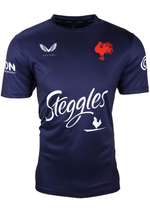 Castore Mens Sydney Roosters Short Sleeve Training Shirt <br> JCSRTRSST-NAVY