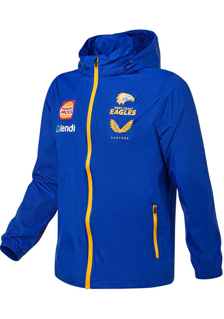 Castore West Coast Eagles Mens Wet Weather Jacket 2022 <br> TM0482