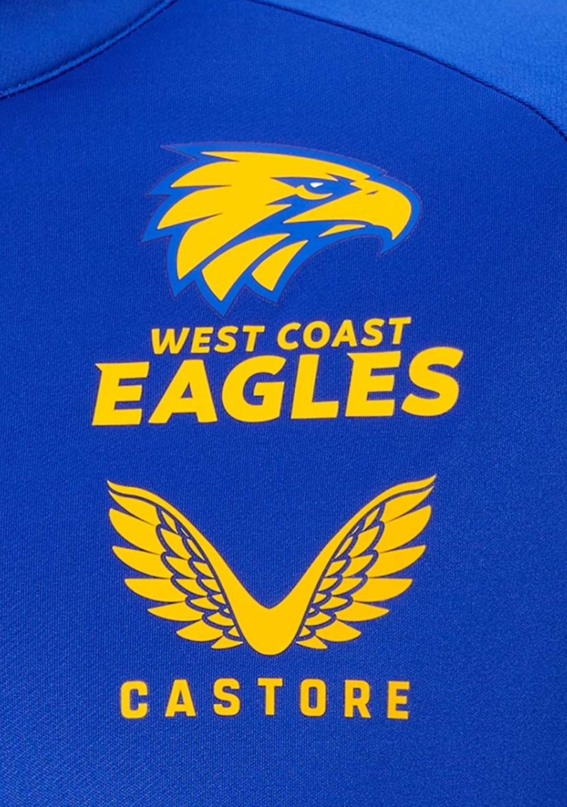 Castore West Coast Eagles 2022 Mens Training Quarter Zip Top <br> TM0479