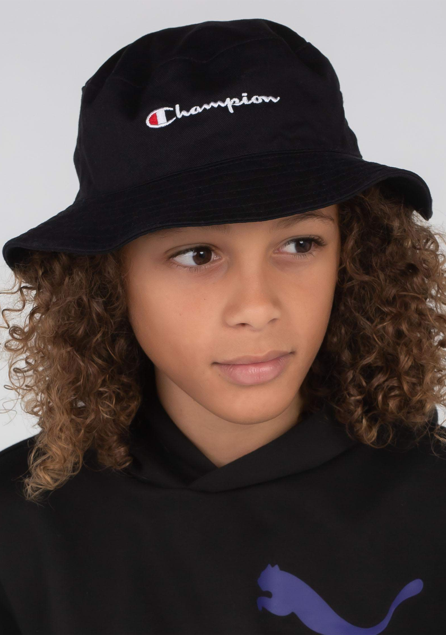 Champion Junior Bucket Hat ZYUAN BLK NAV EPJ Jim Kidd Sports