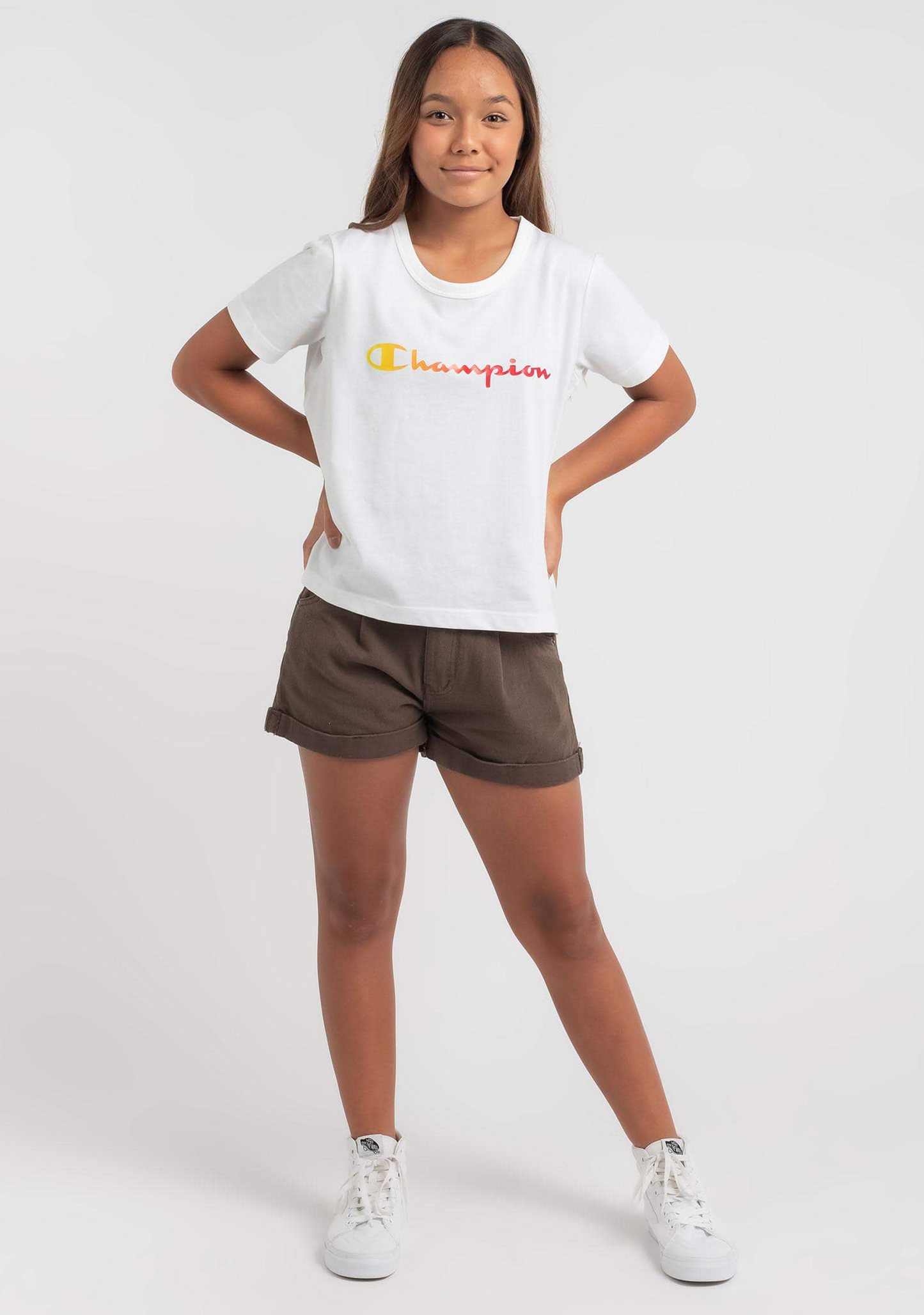 Champion Junior Ombre Script Boxy Tee