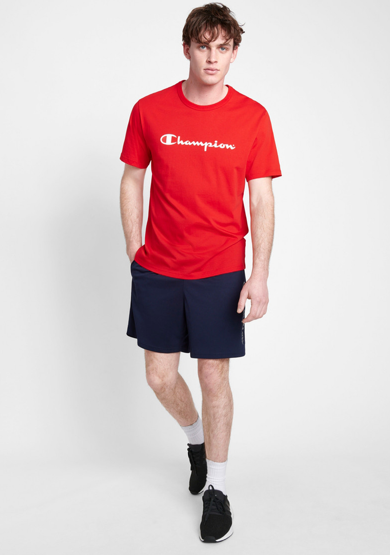 Champion Mens Script Core Training 7 Inch Short <br> AX8KN NAV