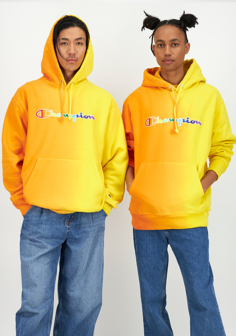 Champion hoodie mens yellow online