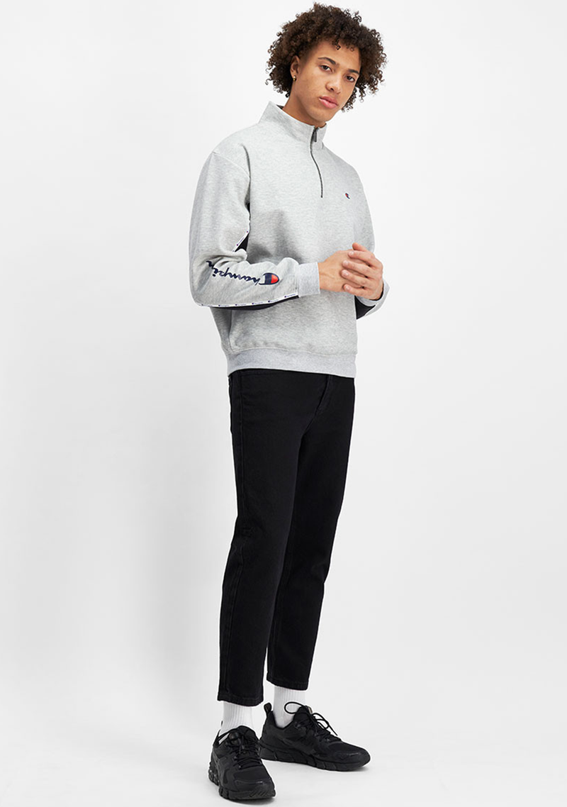 Champion Mens Rochester Athletic Quarter Zip <BR> AW8PN A4D