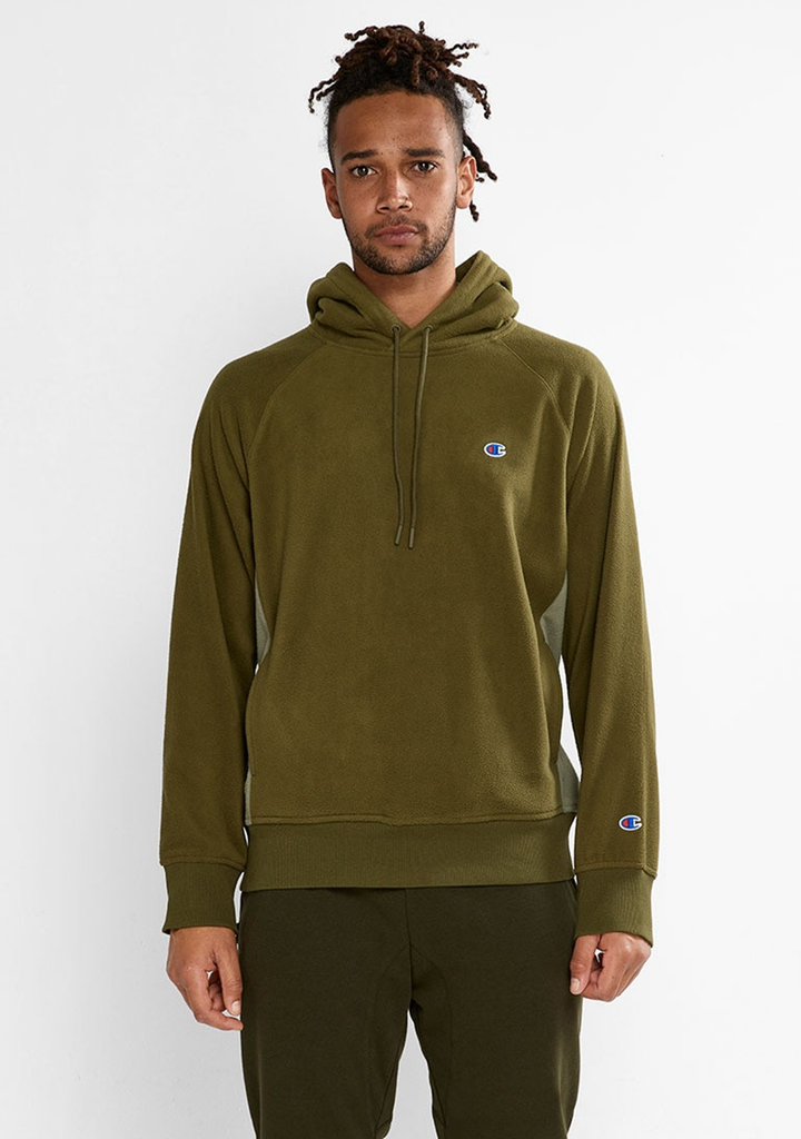 Champion Mens Rochester Polar Hoodie Khaki