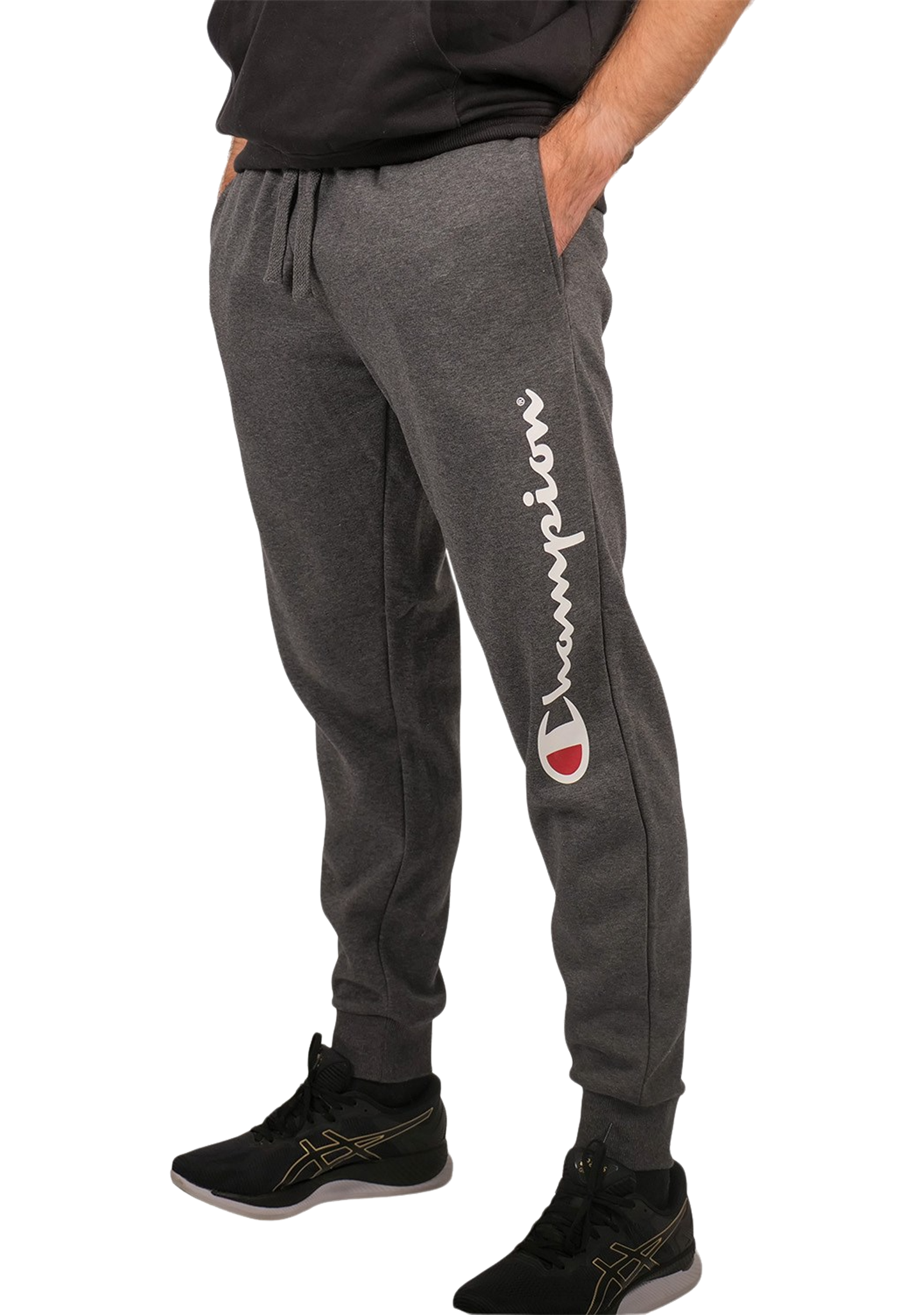 Champion Mens Script Cuff Pant Granite Heather <br> A1882H A7B