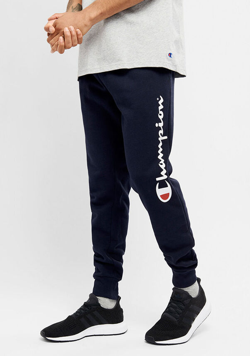 Champion Mens Script Cuff Pant <BR> A1882H NAV