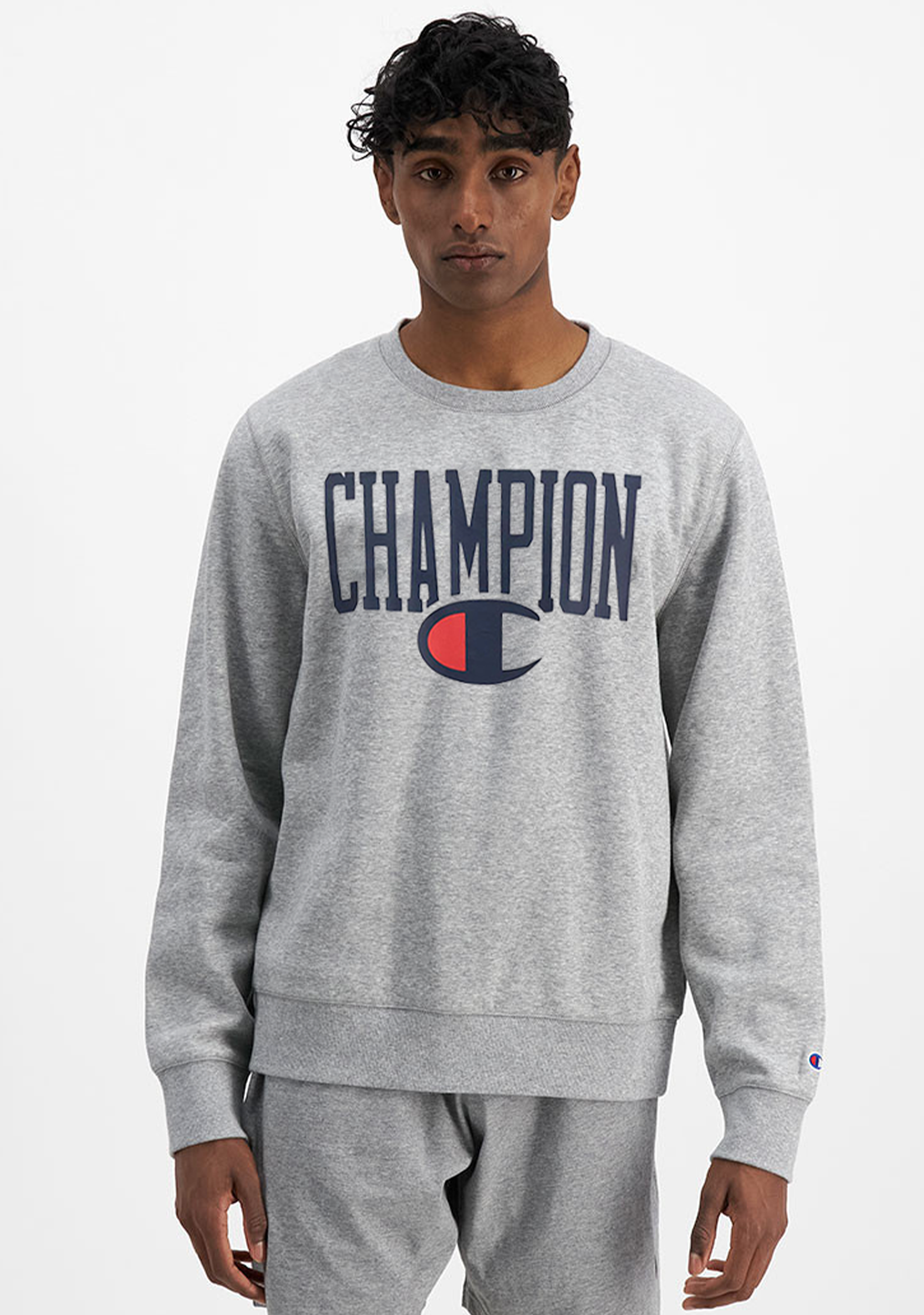 Champion Mens SPS Graphic Print Crew