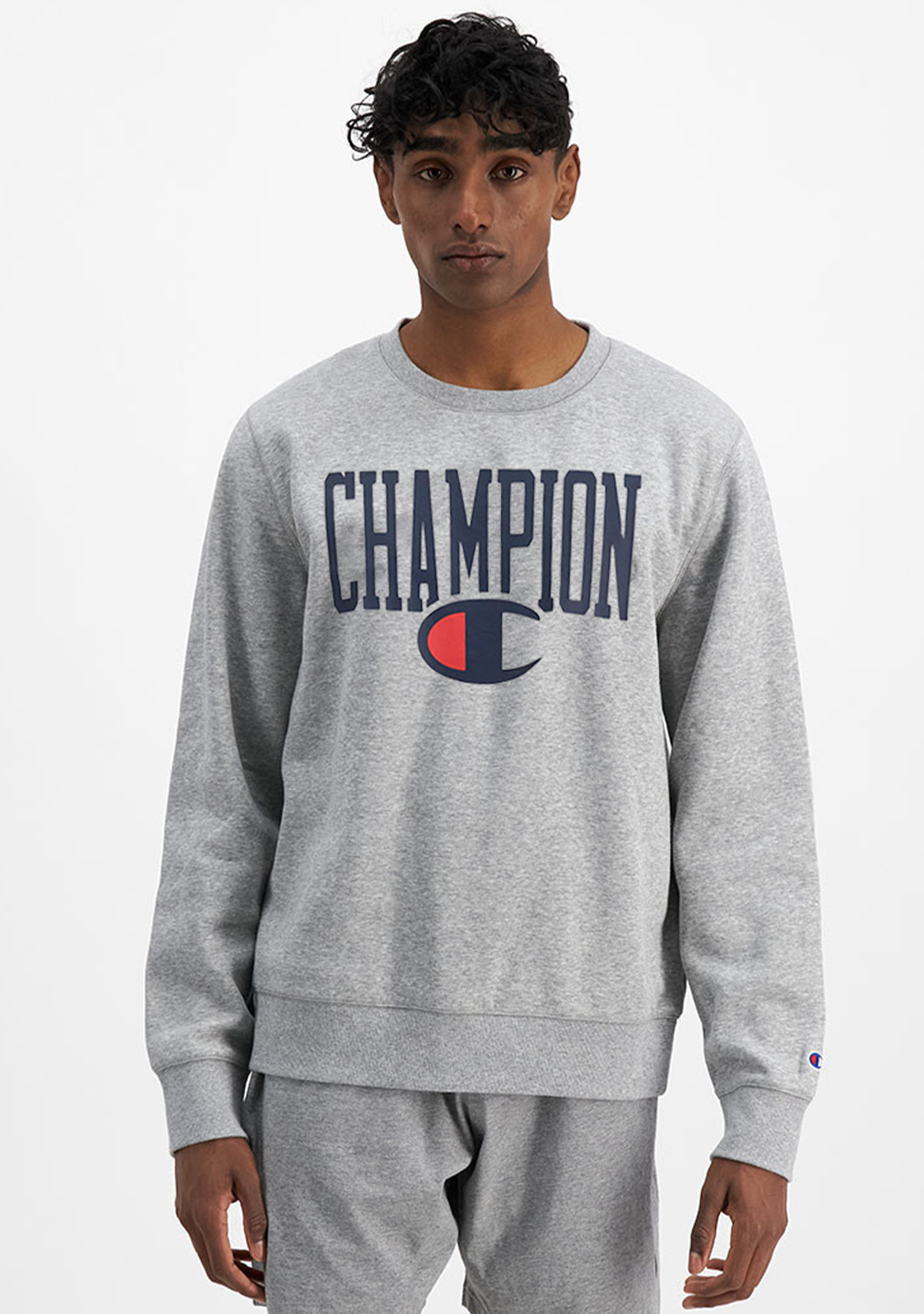 Champion Mens SPS Graphic Print Crew