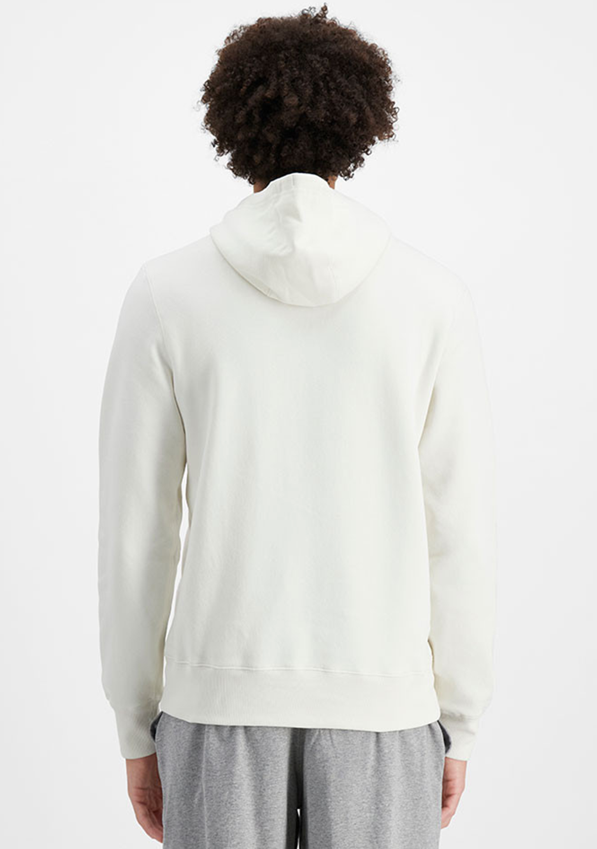 Champion Mens Script Hoodie Mascarpone