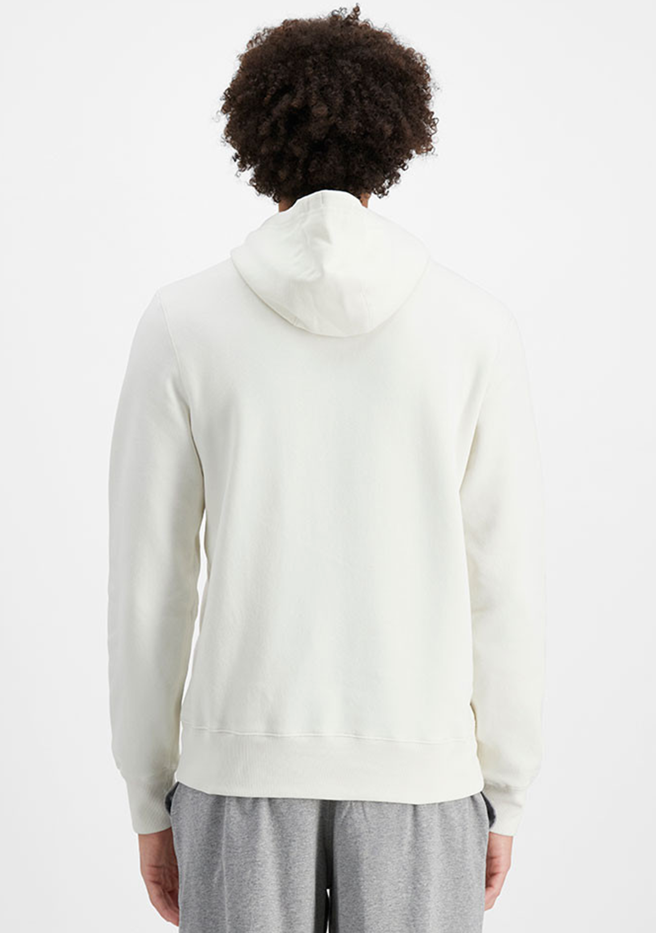 Champion Mens Script Hoodie Mascarpone