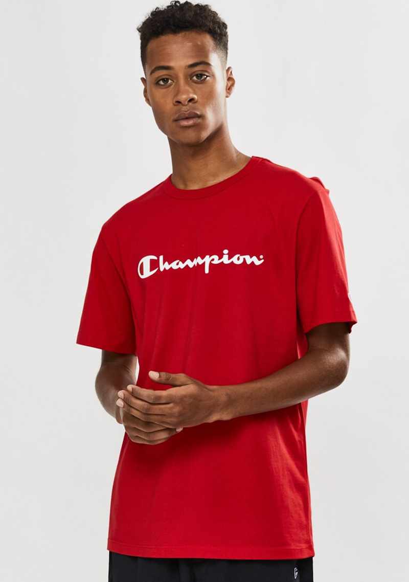 Champion tee script best sale