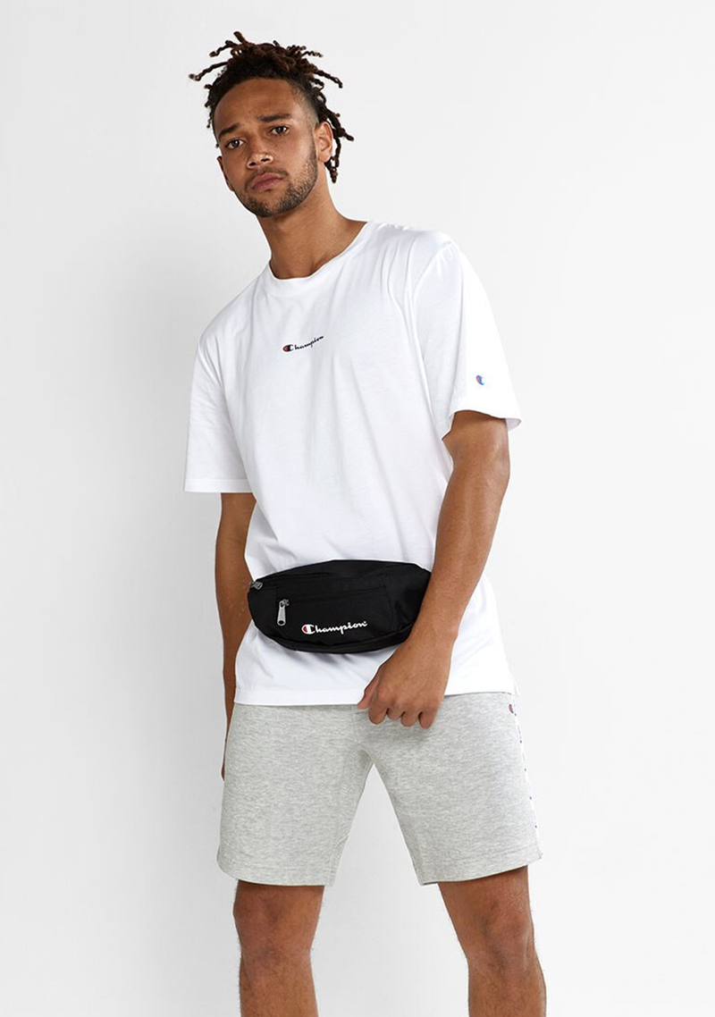 Black champion top waist bag