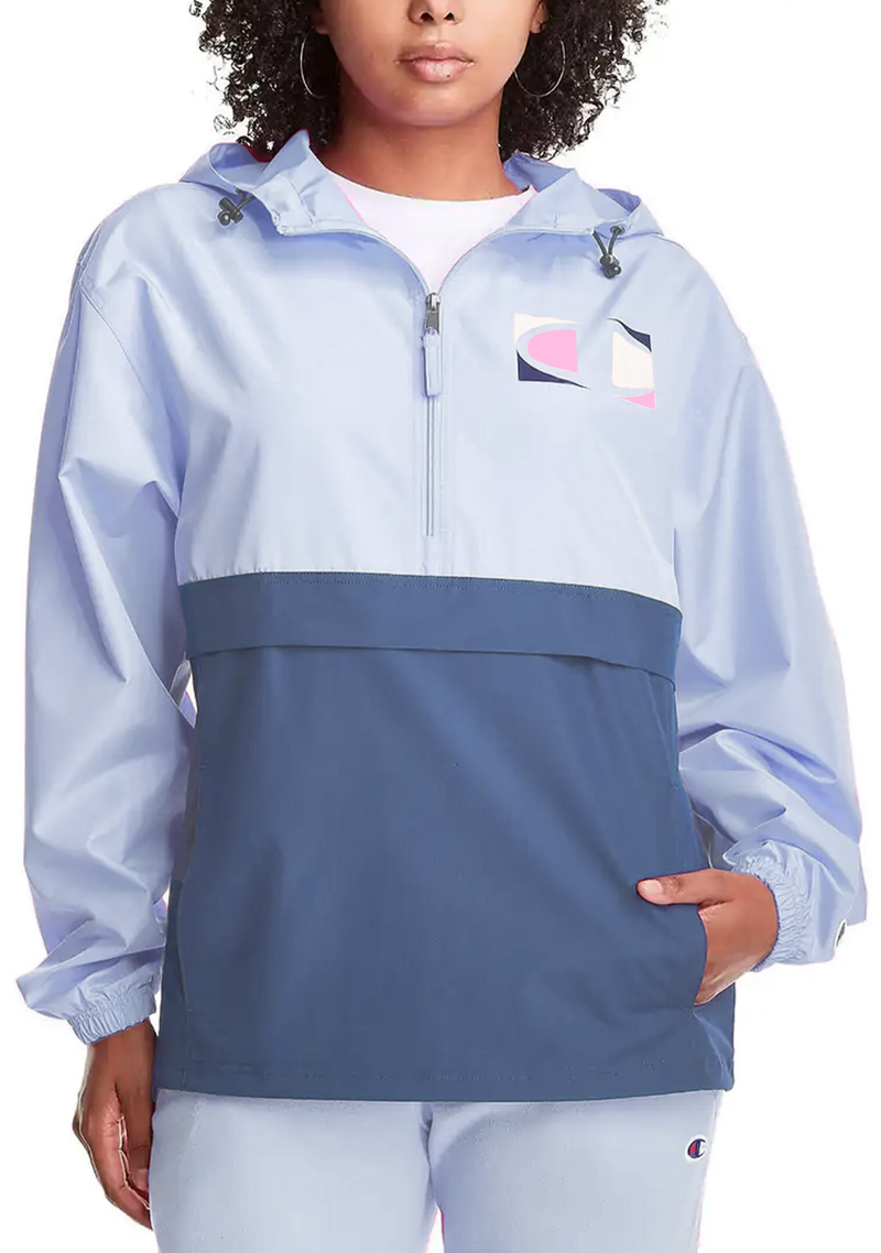 Champion Womens C Logo Packable Jacket <BR> CT9WA1 E HNT