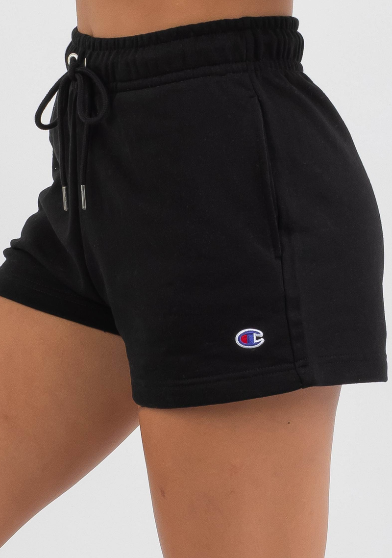Champion Womens French Terry High Waisted Short <br> CT73N BLK