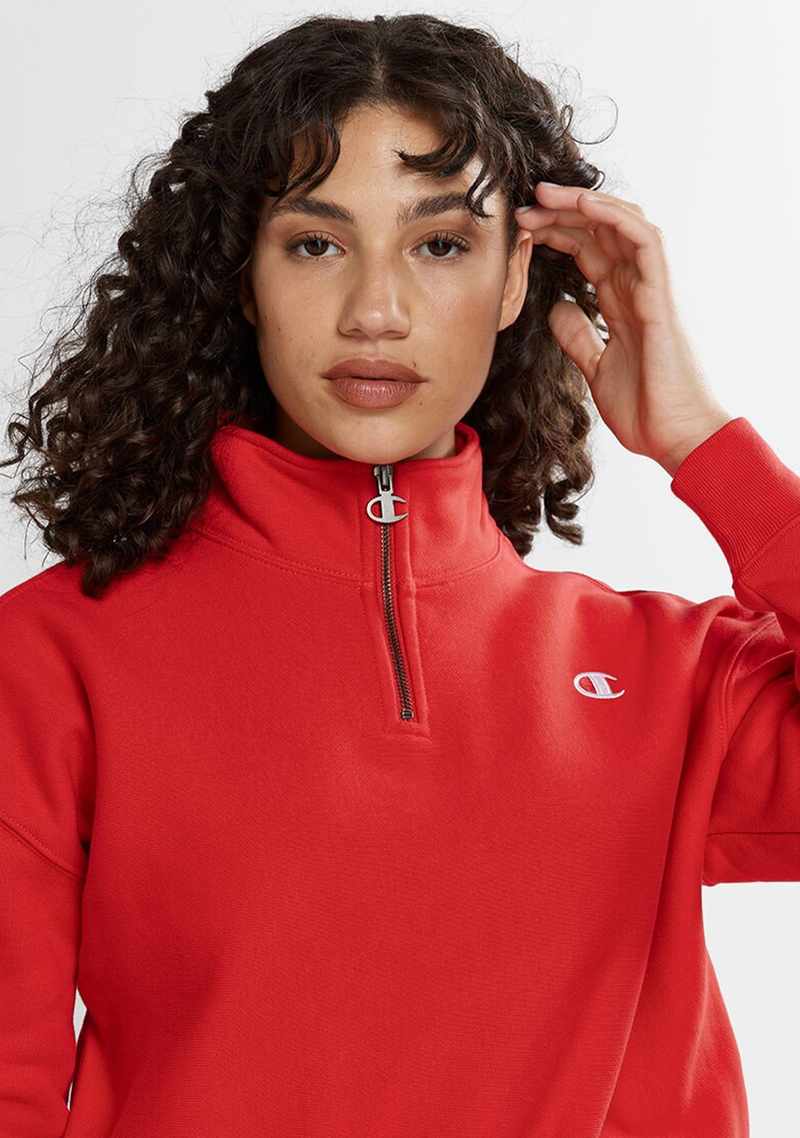 Champion Womens Reverse Weave Quarter Zip Pullover <br> CTKMN BVW