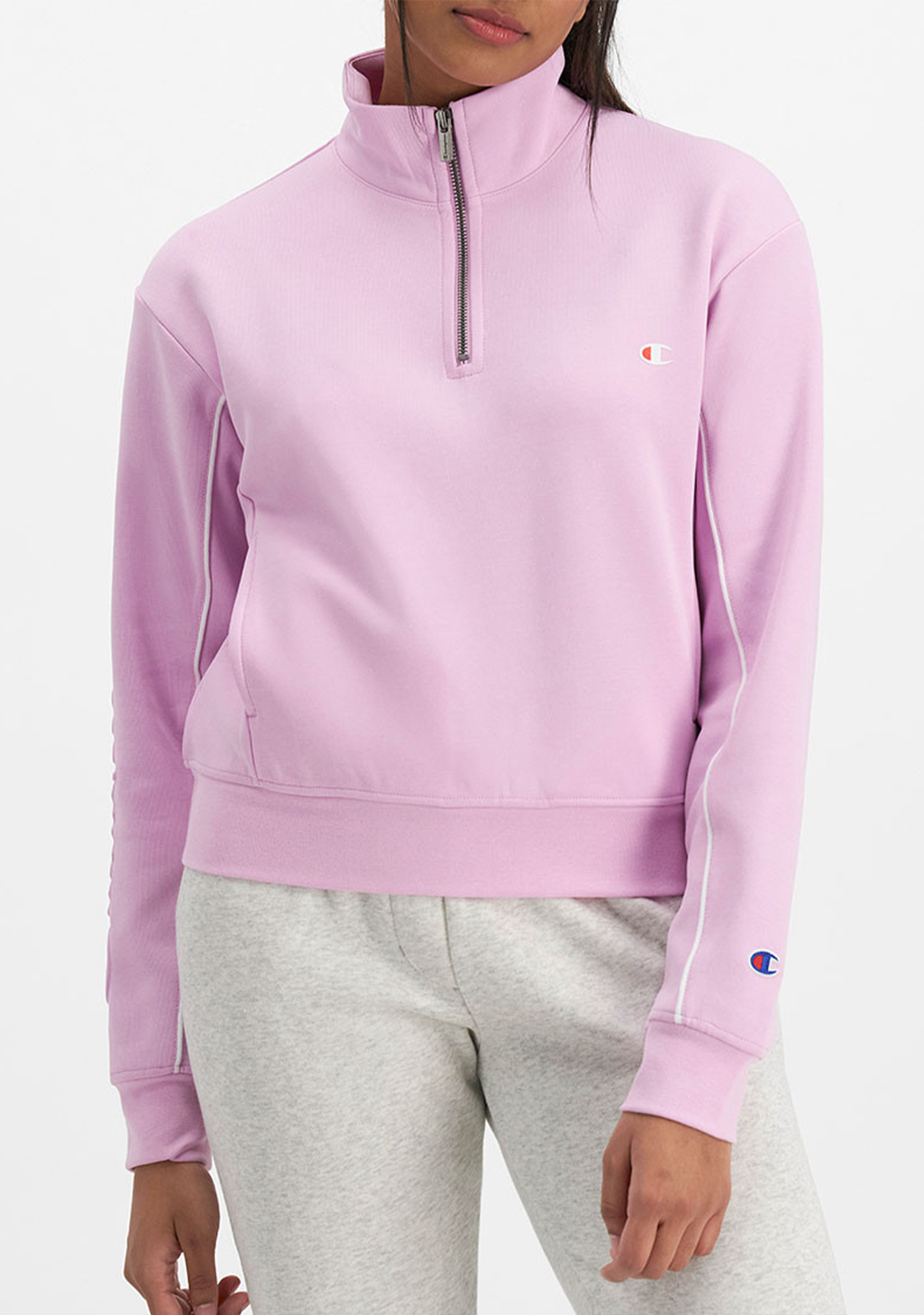 Champion Womens Rochester Athletic Quarter Zip Crew