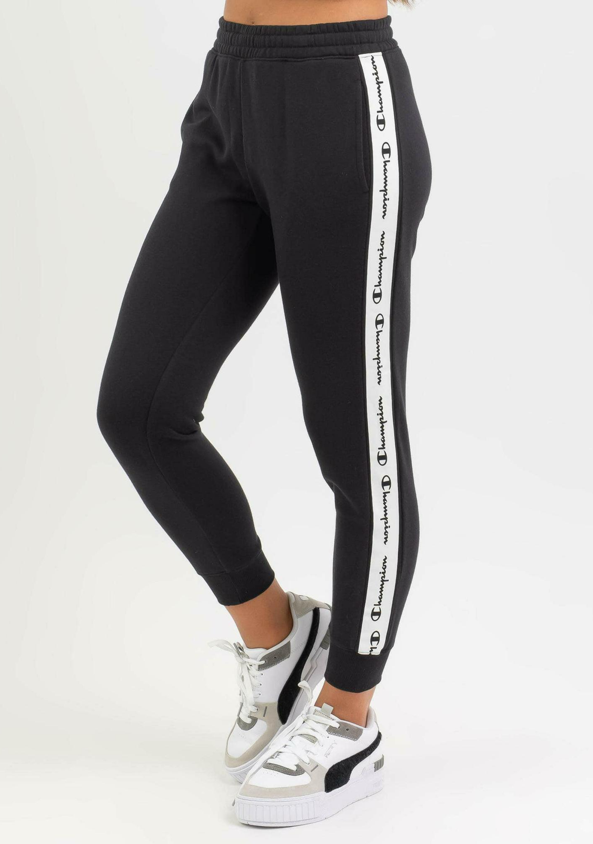 Champion Womens EU Rochester Tape Pant CRRUA1 BLK Jim Kidd Sports