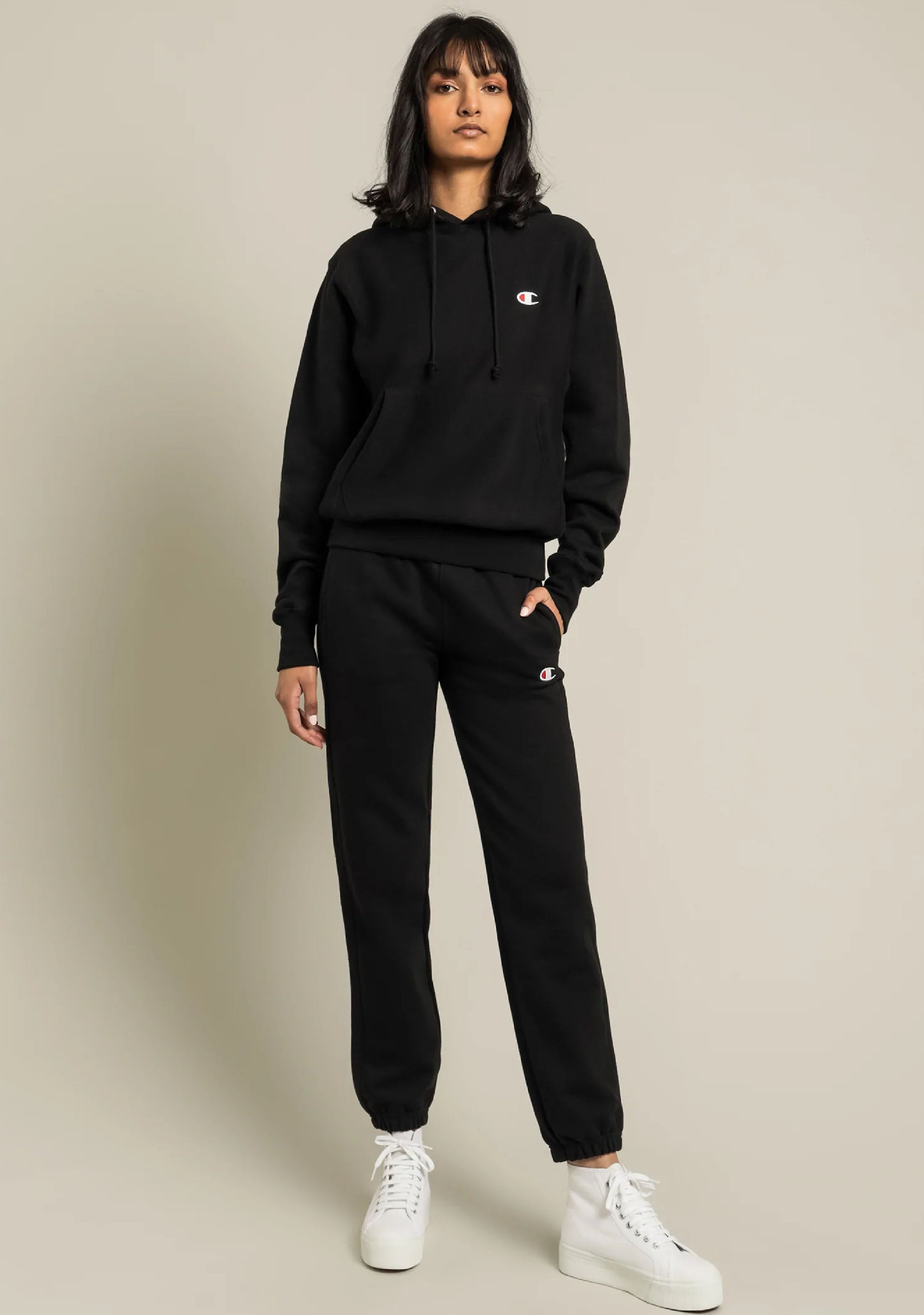 Champion Womens Small C Logo Boyfriend Fit  Hoodie